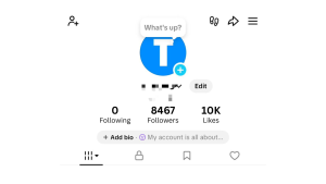 Nigeria TikTok Account with 8,000 Followers